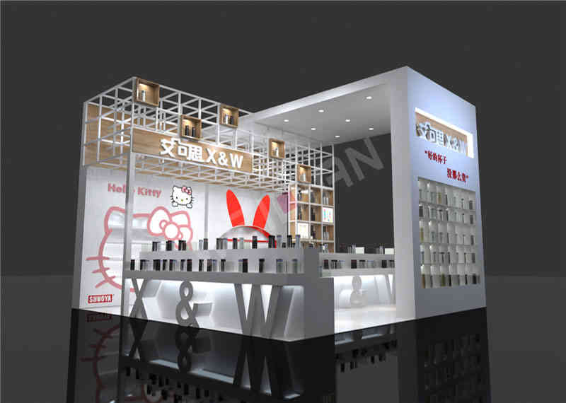  廣州展臺設(shè)計搭建艾可思小商品博覽會廣州展會設(shè)計搭建