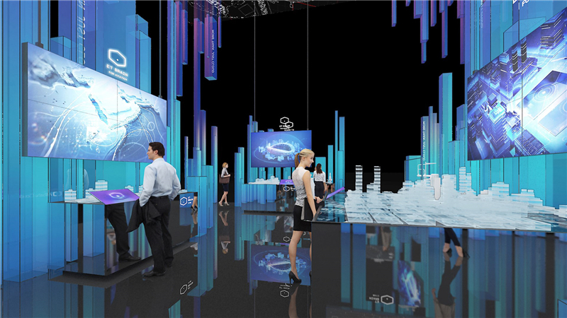 江蘇亨通光電股份有限公司參展廣州國際會議中心展覽設計展臺搭建3